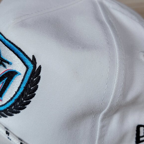 Miami Marlins New Era Hat Cap Snapback White Blue Rope Golfer Tee One Size - Picture 6 of 10